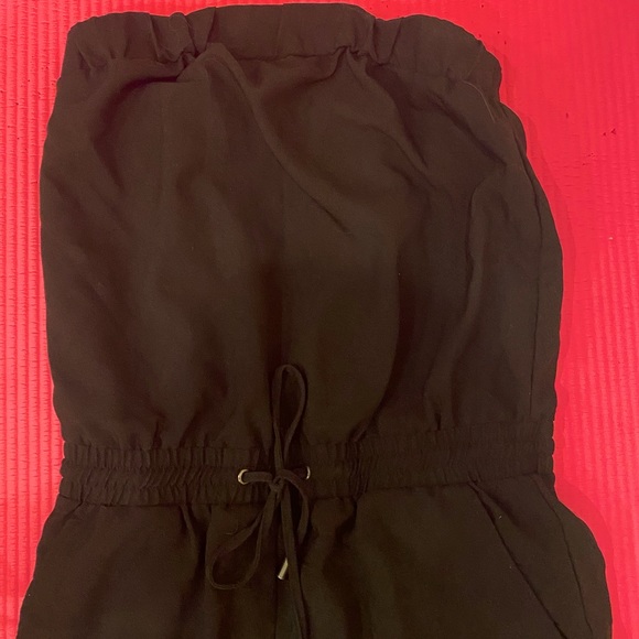 Extra Small Black Dynamite strapless romper - Picture 3 of 6